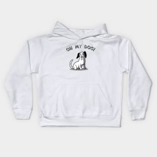 cute cartoon beagle dog Kids Hoodie